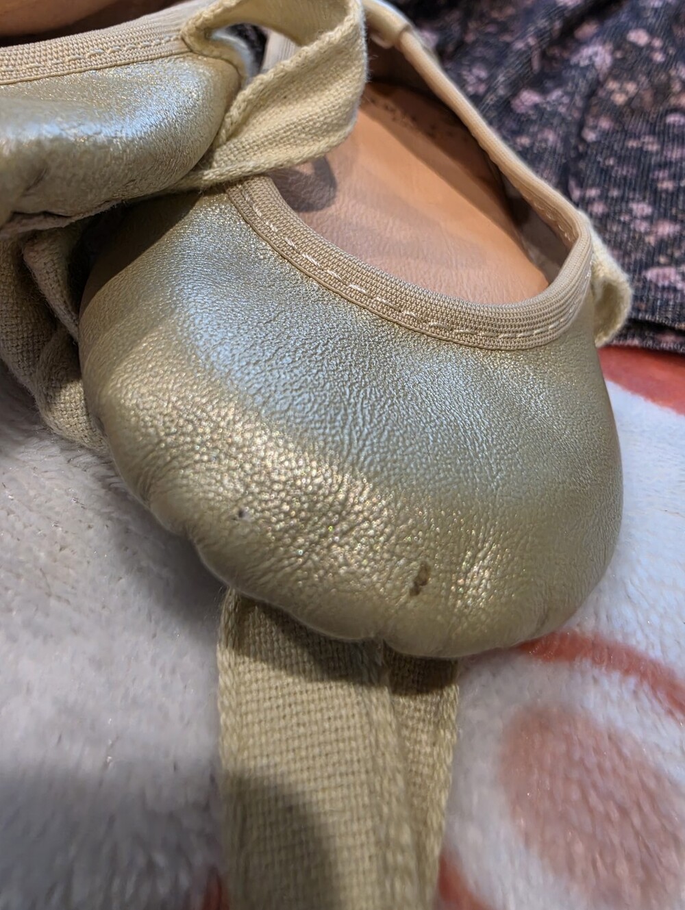 Nwt Jamie Kay 6-12 Month Dress And Preowned Gold Moccasins Lots Baby Girl - Picture 5 of 8
